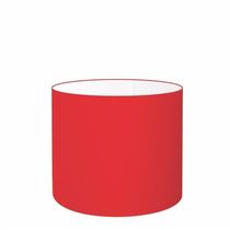 Cúpula Abajur Cilíndrica Cp-7010 ø25x25cm Vermelho