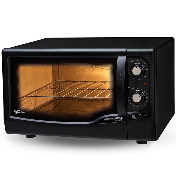 Forno Elétrico Gourmet Grill Autolimpante 44 Litros Fischer Preto / 220V