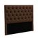 Cabeceira Estofada Queen Luna Nature Material Sintético Marrom 158x136