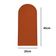 Cabeceira Nuvem Estofada Queen Size 8 Placas Em Suede 45cm Terracota