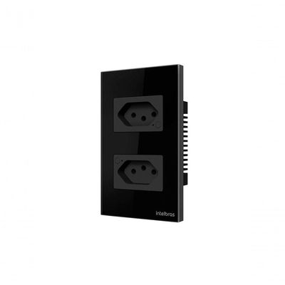 Tomada Dupla 10a Smart Wi-fi Ets 1002 Preto 4850065