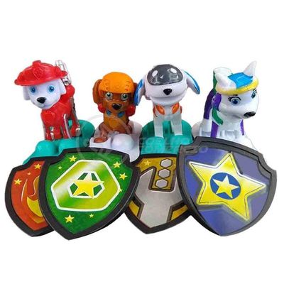 Kit 4 Bonecos Patrulha Canina Com Skate 8Cm
