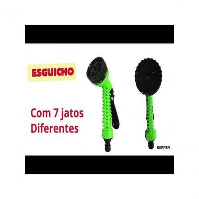 Mangueira Latex Kepper 25mts Conector Metal Verde