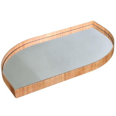 Bandeja Decorativa Anne Cinamomo Laminada Com Espelho