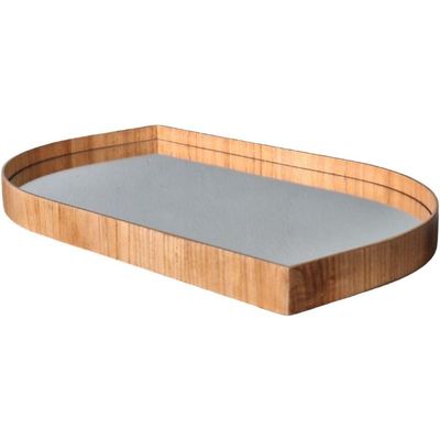Bandeja Decorativa Anne Cinamomo Laminada Com Espelho