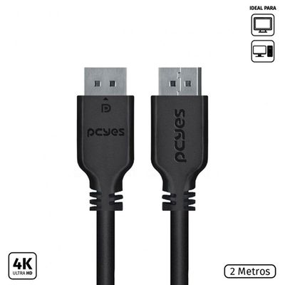 Cabo Displayport Macho P- Displayport 2m V1.2