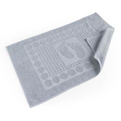 Toalha de Piso Wave Gramatura 700g/m² Antiderrapante 01 Peça 100% Algodão - Céu Nublado