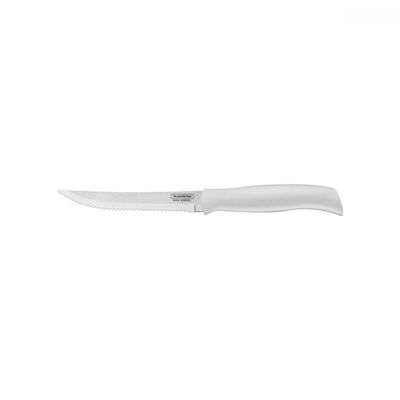 Faca para Churrasco e Frutas Tramontina Profit com Lâmina em Aço Inox e Cabo de Polipropileno Branco 5"