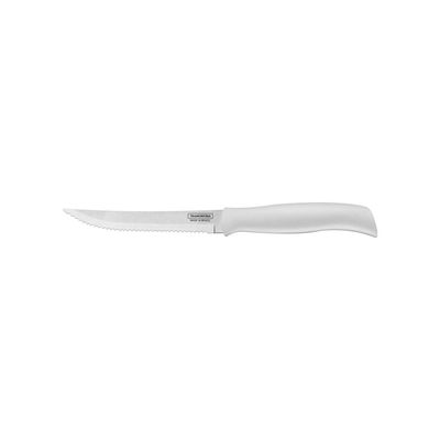 Faca para Churrasco e Frutas Tramontina Profit com Lâmina em Aço Inox e Cabo de Polipropileno Branco 5"