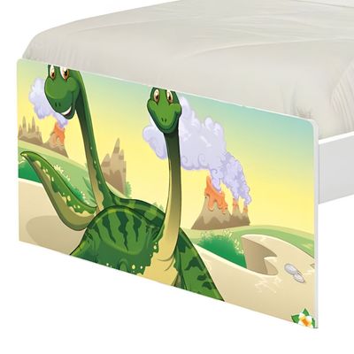 Cama Solteiro Infantil 195x96cm para Quarto Personagens Dinossauro K02 - D'Rossi