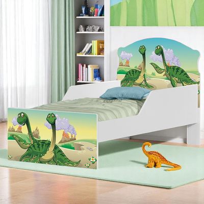 Mini Cama Infantil 153,2x79cm com Proteção Lateral Personagens Dinossauro K02 - D'Rossi