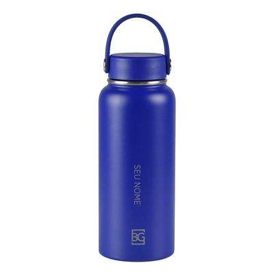 Garrafa Térmica Dual com Alça 900ml Azul U / Azul