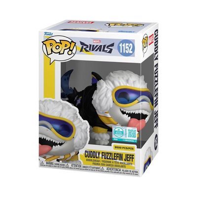 Boneco Funko Pop Ed Lim Marvel Rivals Jeff Cuddly Fuzzlefin
