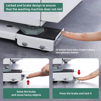 Suporte De Geladeira Fogão Máquina De Lavar Base Carrinho Q-2601