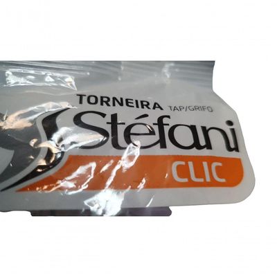 Kit 02 Un Torneira Stéfani Clic P- Bebedouro Cano Longo