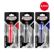 Refil Pincel Marcador Quadro Branco Reabastecedor + Ponta Extra Brw Vermelho
