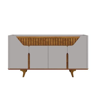 Aparador Buffet Danúbio Off-white Com Naturalle - Bechara