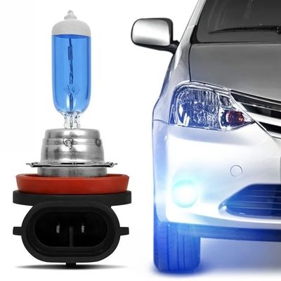 Lampada Reposição Halogena Super Branca12v 55w 8500k H11