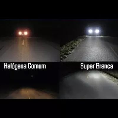 Lampada Reposição Halogena Super Branca12v 55w 8500k H11