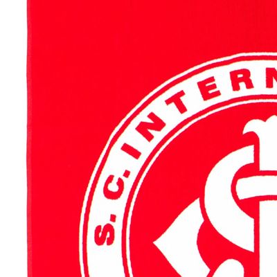 Toalha Praia Buettner Veludo Brasão Internacional 70cm x 140m Vermelho