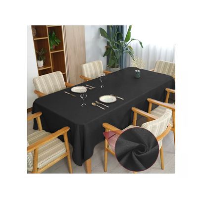 Toalha de mesa 10 Lugares Retangular Rústico 3,00m Preto