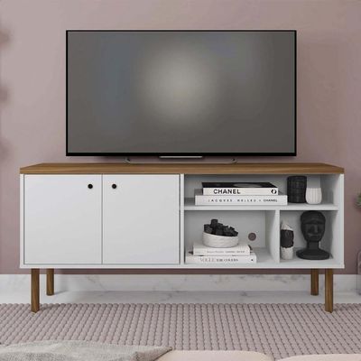 Bancada Para TV Até 60 Polegadas Multi Branco Caemmun