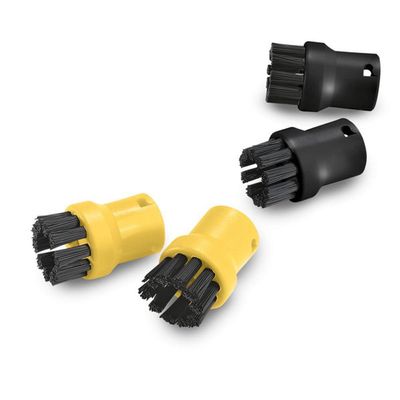 Kit 4 escovas - 2 Amarelas + 2 Pretas Limpadoras a Vapor Karcher