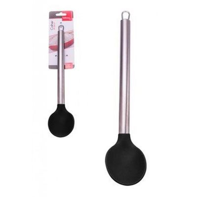 Colher de Servir De Silicone Com Cabo De Metal Preto 32 cm