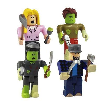 Cartela 4 Boneco Articulado 7Cm Roblox Ataque Zumbi Nº8