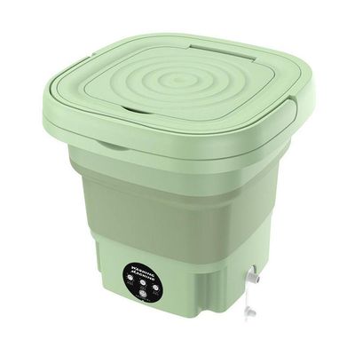 Mini Maquina De Lavar Roupas Dobrável Portátil 6,5 Litros Verde