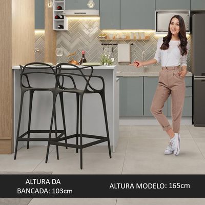 Ilha De Cozinha Com Bancada E Balcão 120 Cm Branco/cinza Lux Madesa Branco/cinza