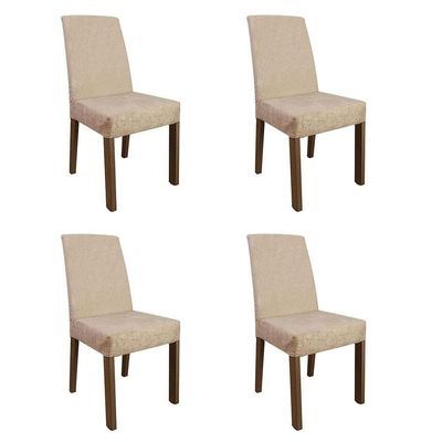 Kit 4 Cadeiras De Jantar 4255 Rustic/imperial Madesa Rustic/imperial