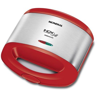Grill e Sanduicheira Mondial Inox Red S-19 Vermelho/Inox 127V 110V