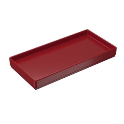 Prato Sushi Japones Retangular uno 27x13x1,5 cm Vermelho