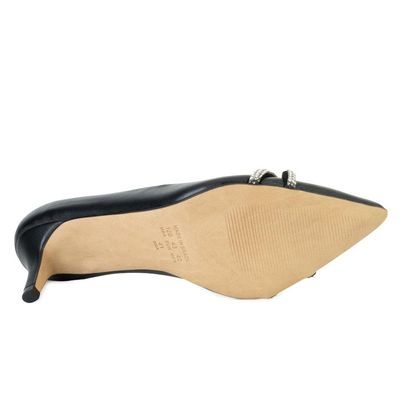 Scarpin Cia Perfeita CP23-62025 41 / Preto/Prata