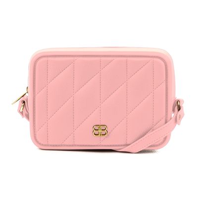 Bolsa Transversal Feminina Be Forever Glossy Rafitthy 13308 Rosa