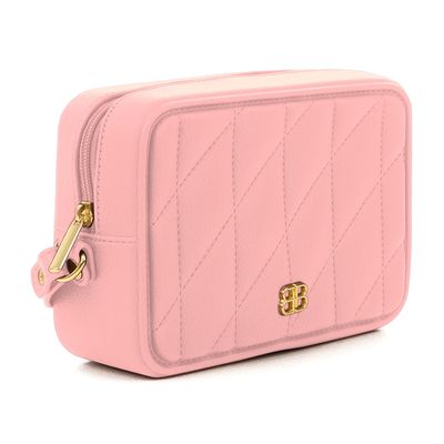 Bolsa Transversal Feminina Be Forever Glossy Rafitthy 13308 Rosa