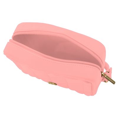 Bolsa Transversal Feminina Be Forever Glossy Rafitthy 13308 Rosa
