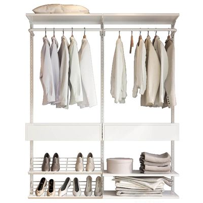 Closet Aberto Modulado para Solteiro 165cm Eternity 33 Branco