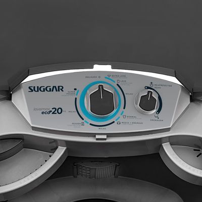 Lavadora de Roupas Semi-Automática Suggar Lavamax Eco 20 KG Prata / 220v