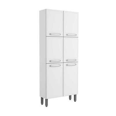 Armário Paneleiro De Aço 6 Portas Branco Evidence Bertolini Branco