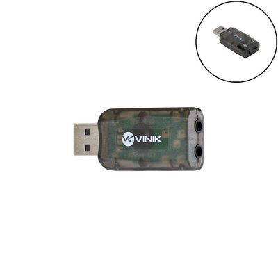 Adaptador Placa De Som Usb 5.1 Canais Virtual