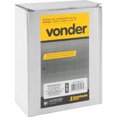 Caixa Comando Para Bomba Caneta 3 0,50hp 220 Vonder