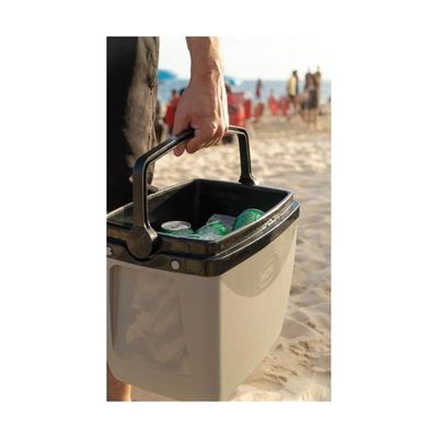 Caixa Térmica 18l Cinza Com Preto - Mor