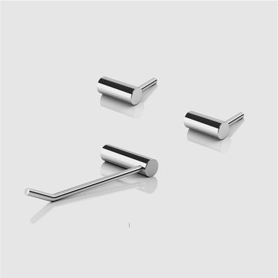 Kit Acessórios Para Banheiro Alto Brilho 3 Peças Grego Metal 2020or