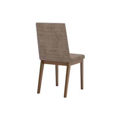 Conjunto 2 Cadeiras Elena Para Mesa De Jantar Nature Com Cacao