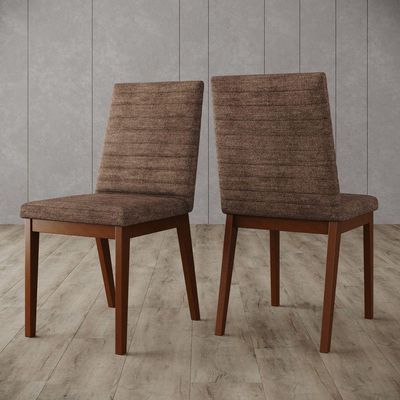 Conjunto 2 Cadeiras Elena Para Mesa De Jantar Nature Com Cacao