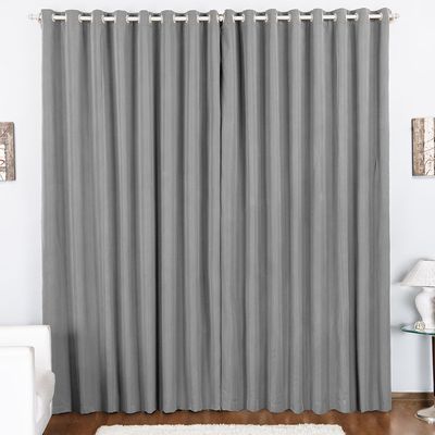 Cortina Tóquio Varão Simples Tecido Oxford 2,00m x 1,70m Janela Quarto Sala - Cinza