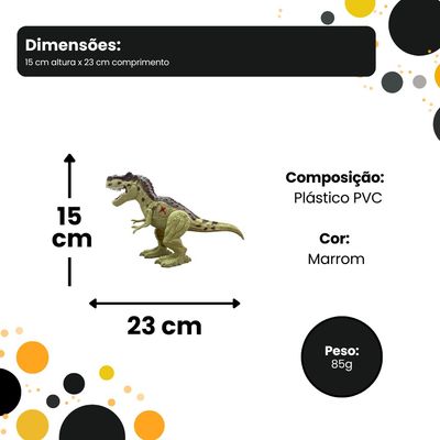 Conjunto 2 Dinossauros de Brinquedo Rugido Selvagem