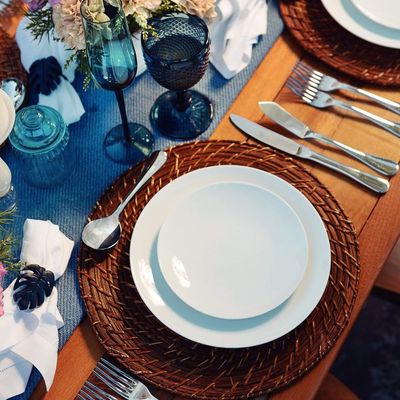 Aparelho de Jantar 20 Pçs Tramontina Shopia Porcelana Branca Mesa Posta Jantar